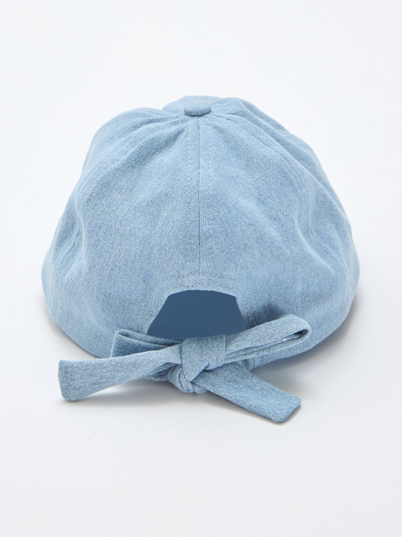 Pet met fantasie strik aan de achterkant Blauw - Kiabi