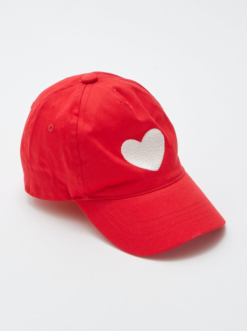 Pet met hartje ROOD - Kiabi