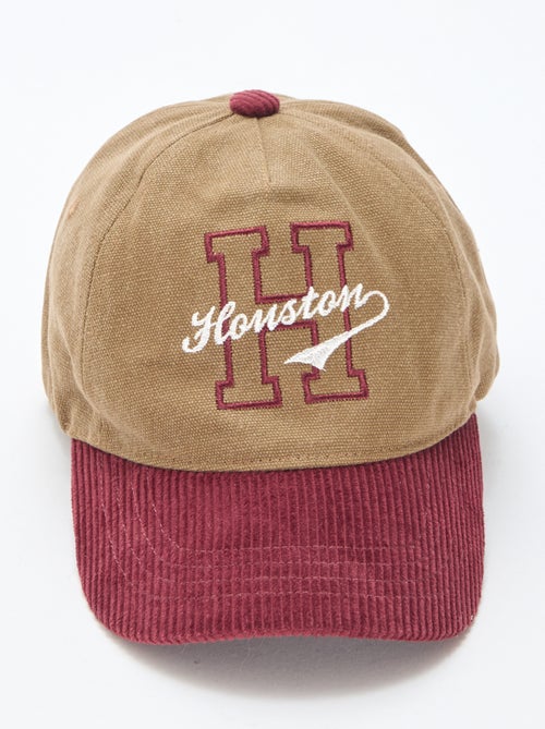 Pet met klep van ribstof - Kiabi