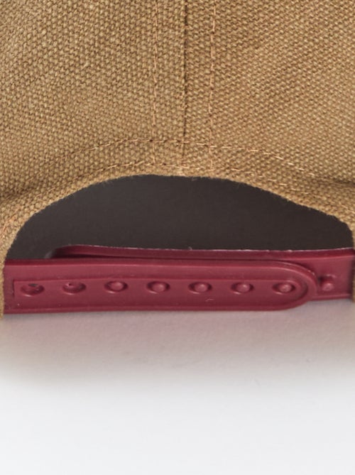 Pet met klep van ribstof - Kiabi