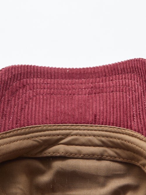 Pet met klep van ribstof - Kiabi