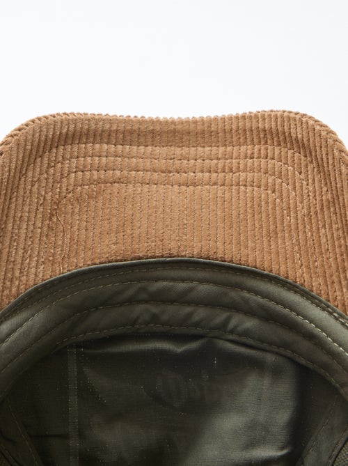 Pet met klep van ribstof - Kiabi