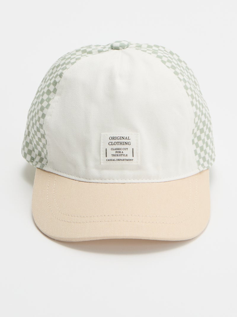 Pet met print in baseballstijl Groen - Kiabi