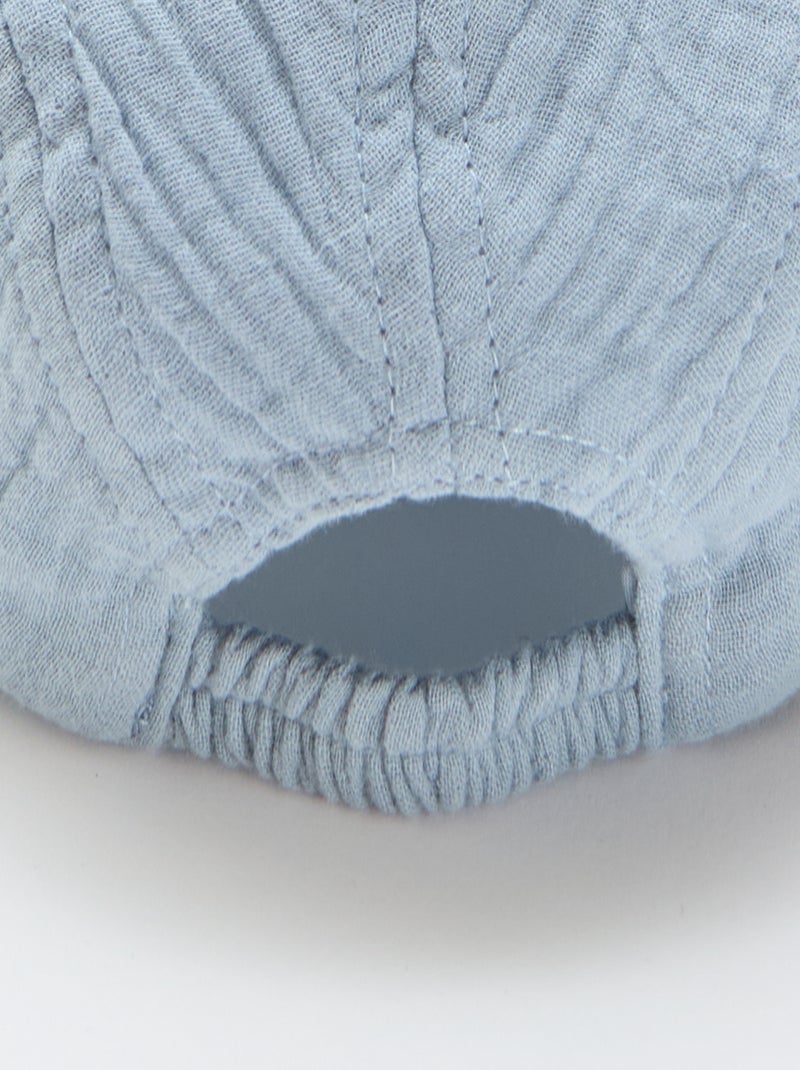 Pet van katoengaas Blauw - Kiabi