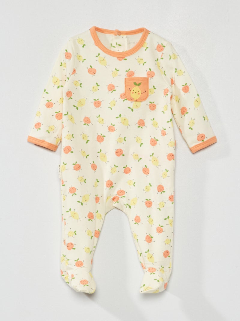 Petit Beguin - Slaappakje met print BIEGE - Kiabi