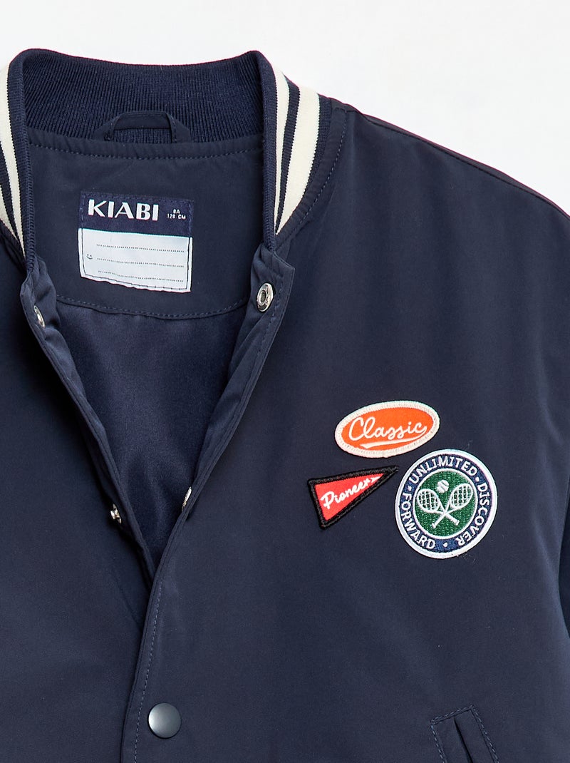 Pilotenjas met drukknopen Blauw - Kiabi