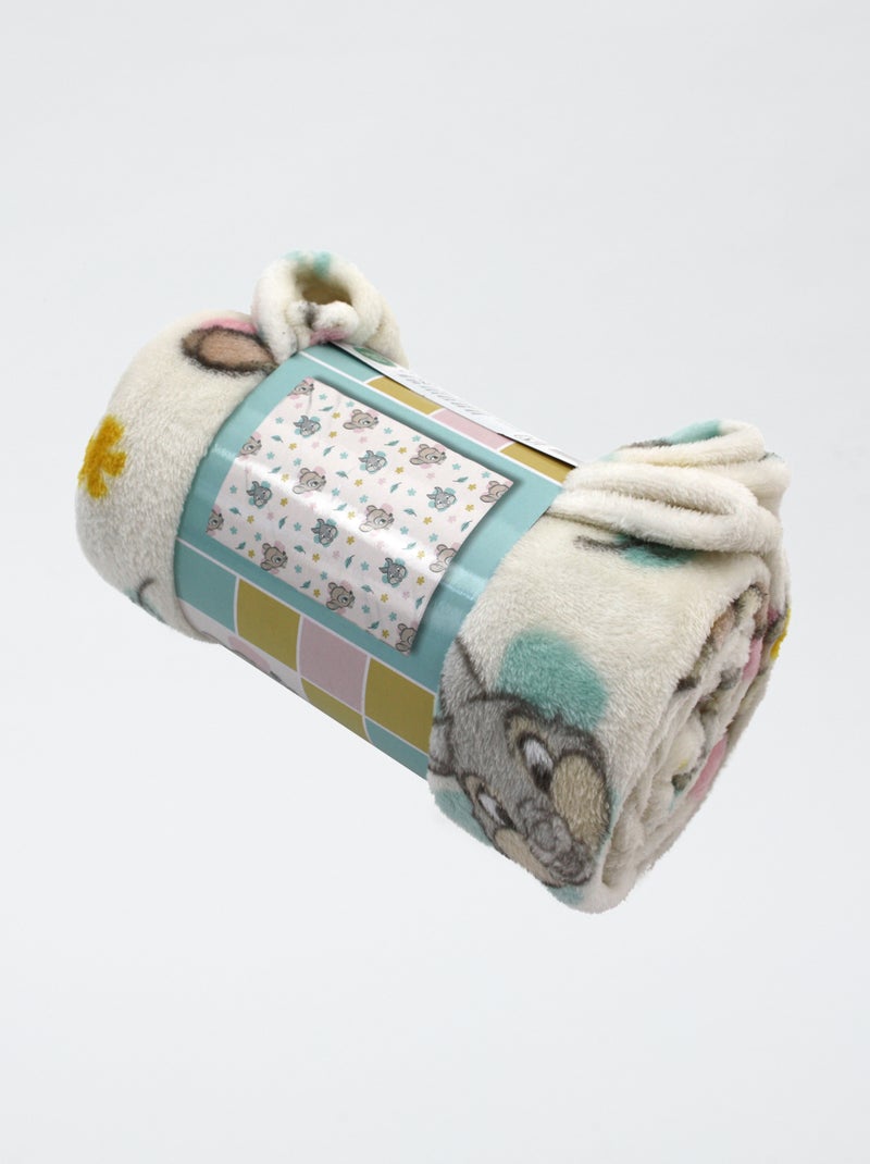 Plaid met Bambi-motiefje Biege - Kiabi