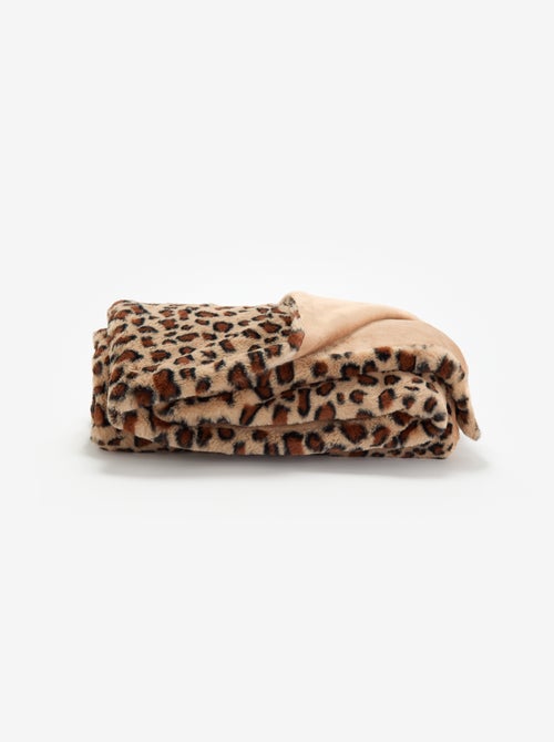 Plaid met luipaardprint - Kiabi Plaid met luipaardprint - Kiabi