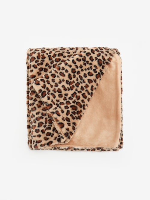 Plaid met luipaardprint - Kiabi Plaid met luipaardprint - Kiabi