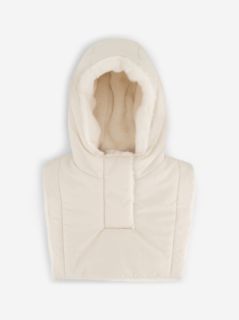 Plastron met capuchon Biege - Kiabi