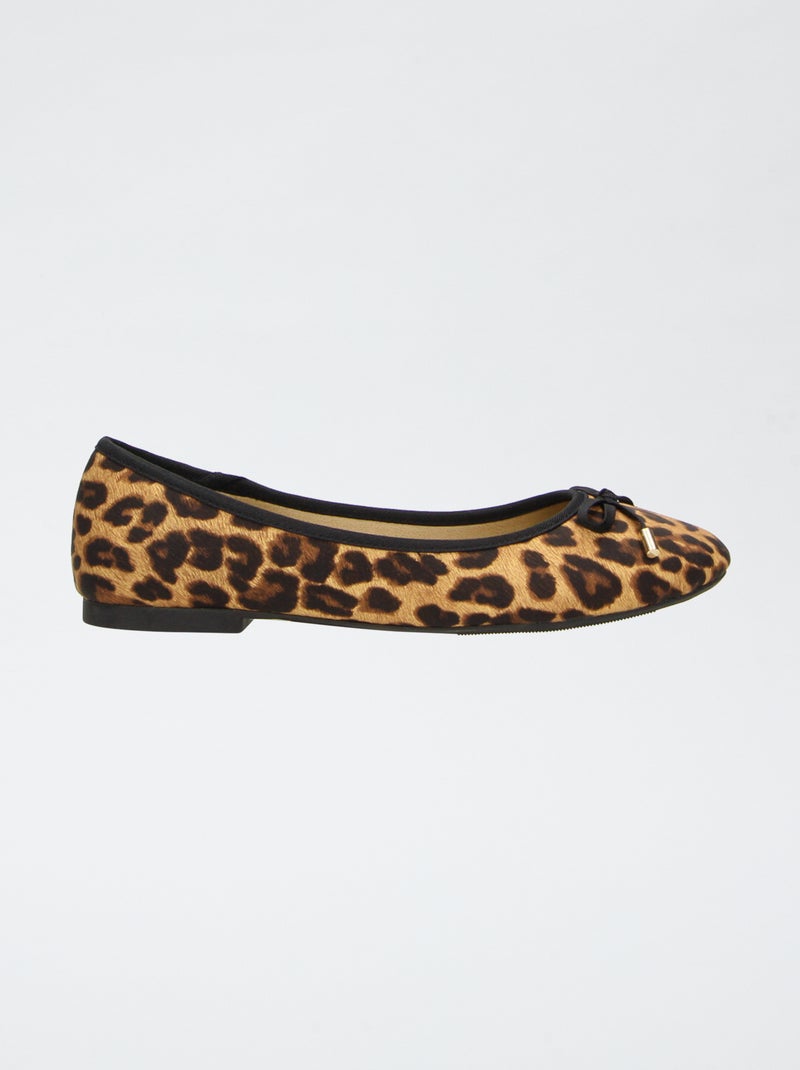 Platte ballerina's Bruin - Kiabi