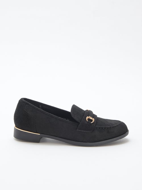 Platte loafers van suède - Kiabi
