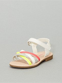 Platte meerkleurige sandalen - Kiabi