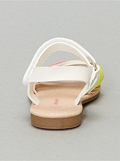 Platte meerkleurige sandalen - Kiabi