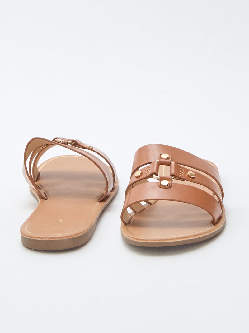 Platte muiltjes Bruin - Kiabi