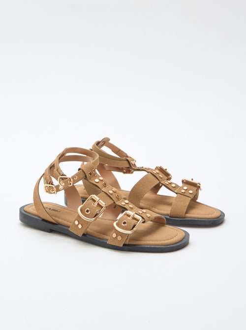 Platte sandalen met bandjes - Kiabi