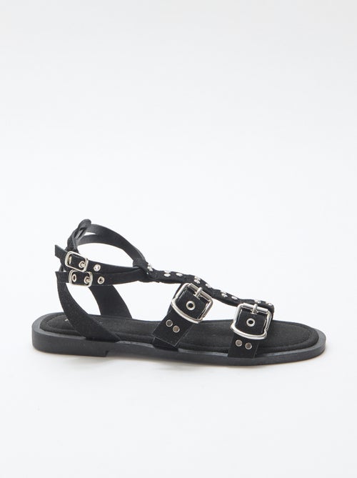 Platte sandalen met bandjes - Kiabi