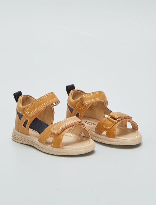 Platte sandalen met klittenband - Kiabi