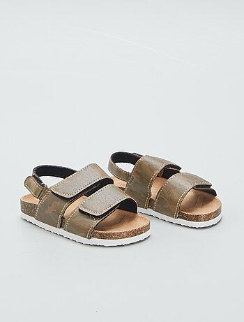 Platte sandalen met klittenband - Kiabi