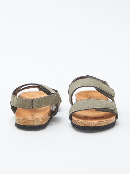 Platte sandalen met klittenband - Kiabi