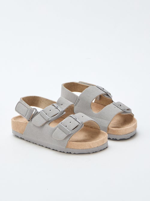 Platte sandalen van suedine - Kiabi