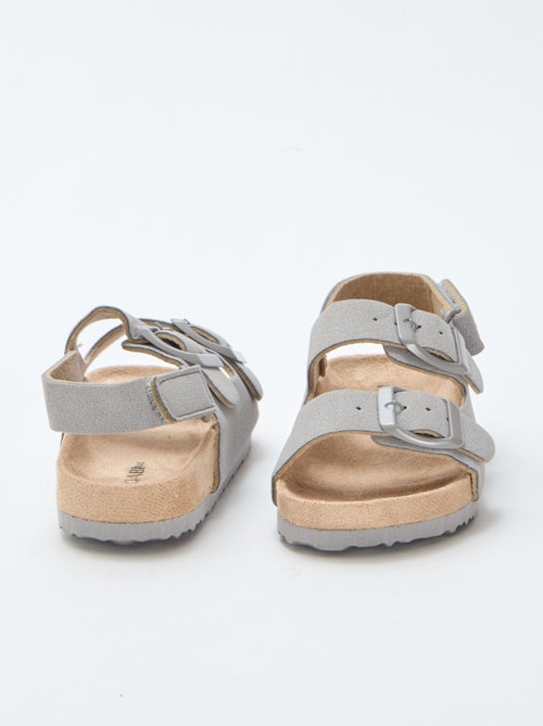 Platte sandalen van suedine - Kiabi