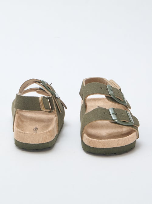 Platte sandalen van suedine - Kiabi
