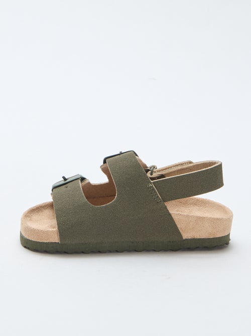 Platte sandalen van suedine - Kiabi