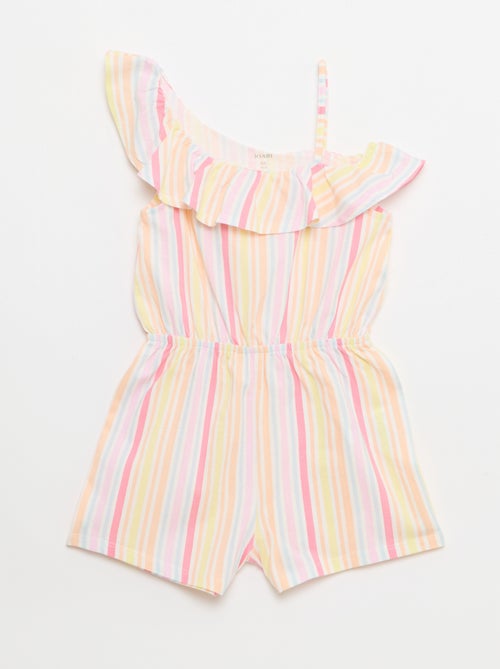 Playsuit met asymmetrische kraag - Kiabi