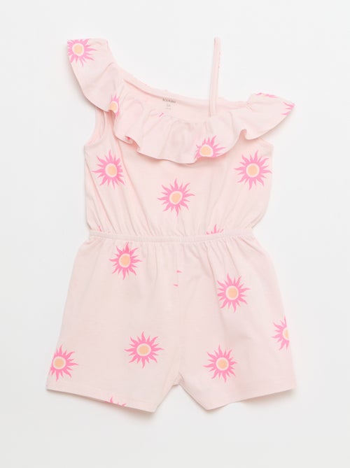 Playsuit met asymmetrische kraag - Kiabi