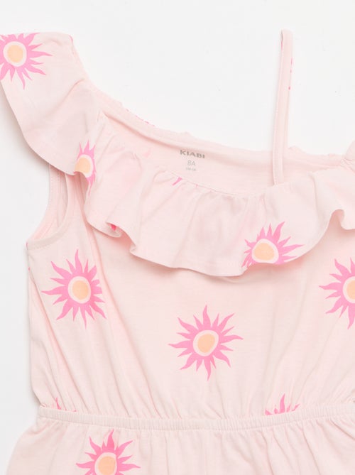 Playsuit met asymmetrische kraag - Kiabi