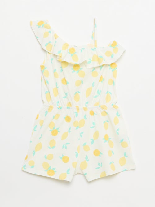 Playsuit met asymmetrische kraag - Kiabi