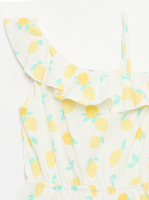 Playsuit met asymmetrische kraag - Kiabi