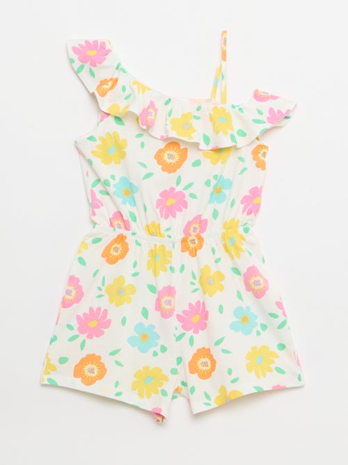 Playsuit met asymmetrische kraag - Kiabi