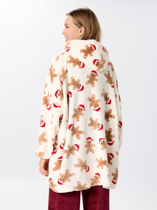 Pluche tricot hoodie 'Kerst' - Kiabi