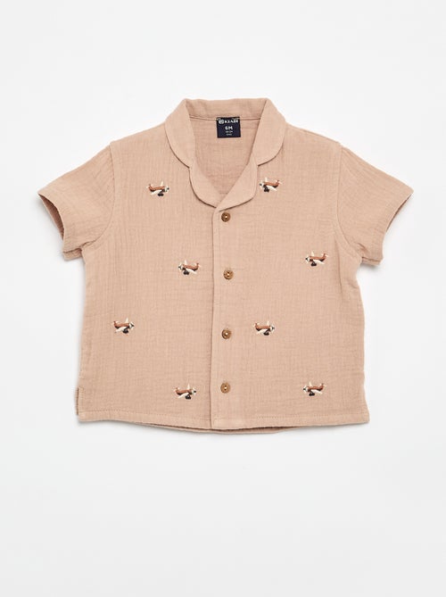 Plumetis blouse van katoengaas - Kiabi