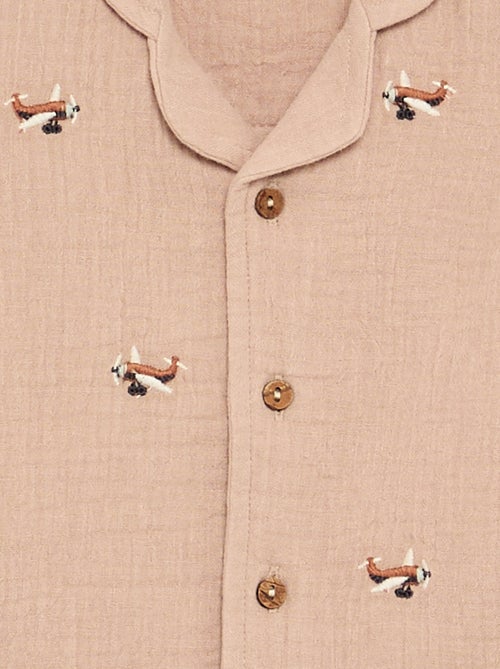 Plumetis blouse van katoengaas - Kiabi