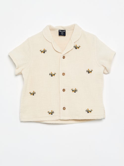 Plumetis blouse van katoengaas - Kiabi