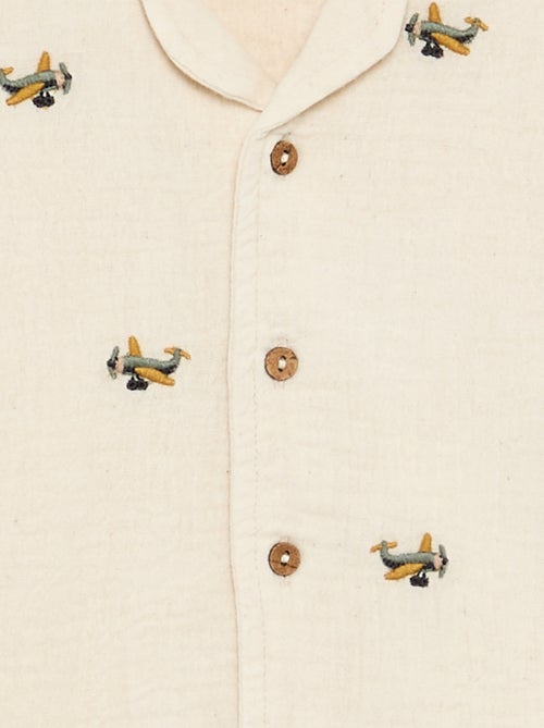 Plumetis blouse van katoengaas - Kiabi
