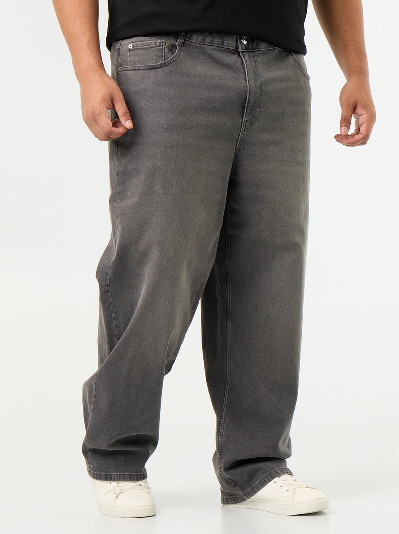 Plus size jeans met relaxed fit Grijs - Kiabi