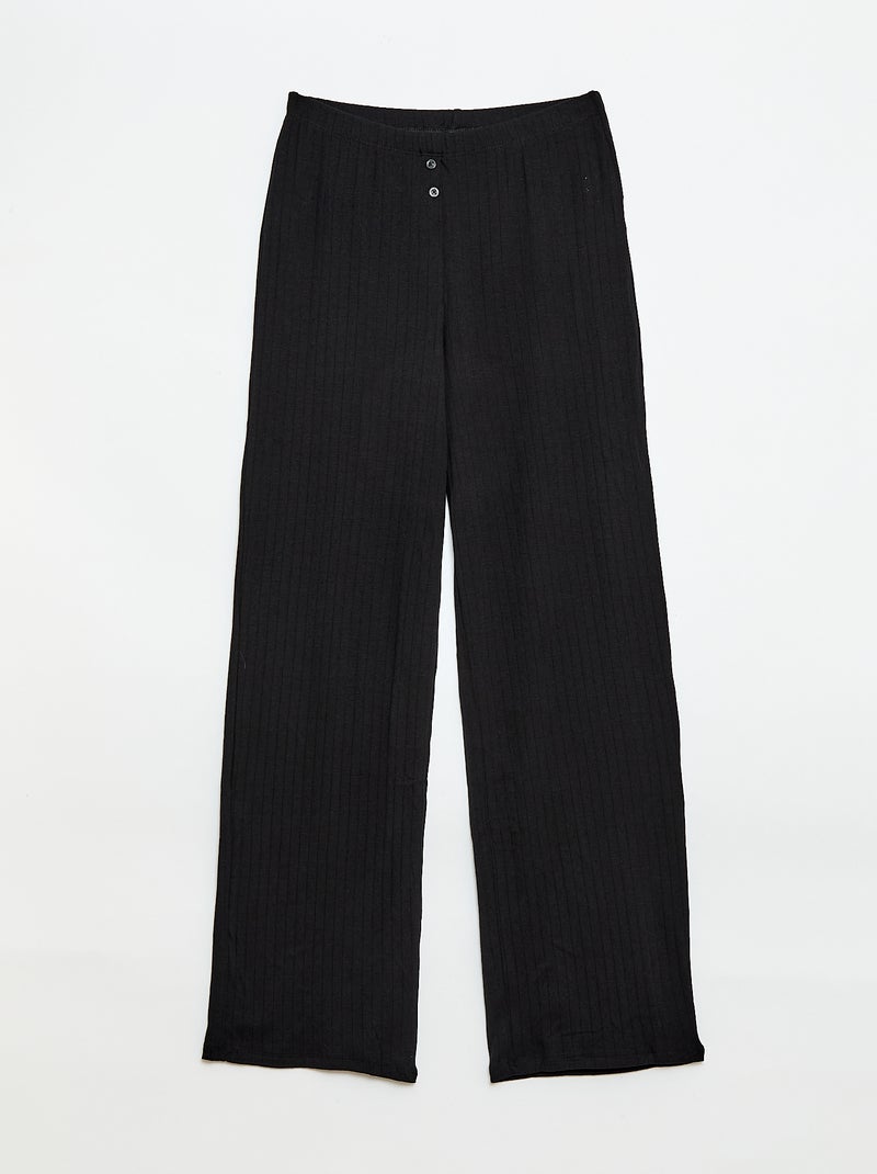 Pointelle tricot broek Grijs - Kiabi
