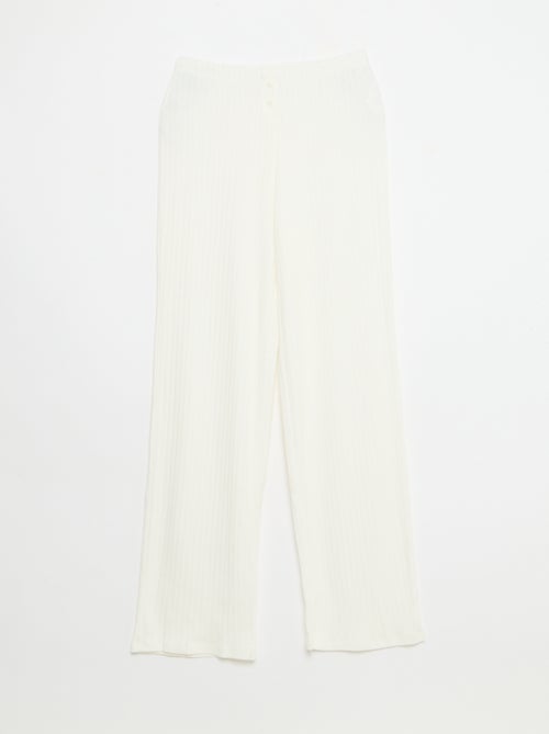 Pointelle tricot broek - Kiabi