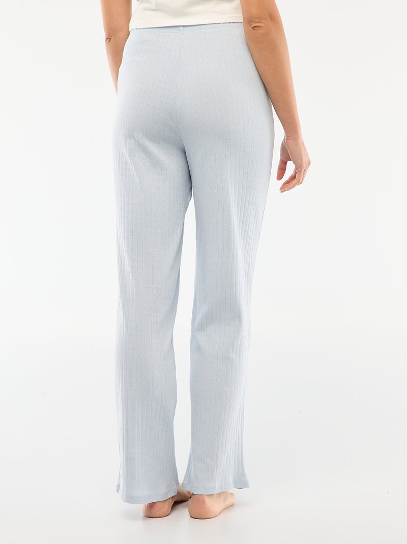 Pointelle tricot broek Wit - Kiabi
