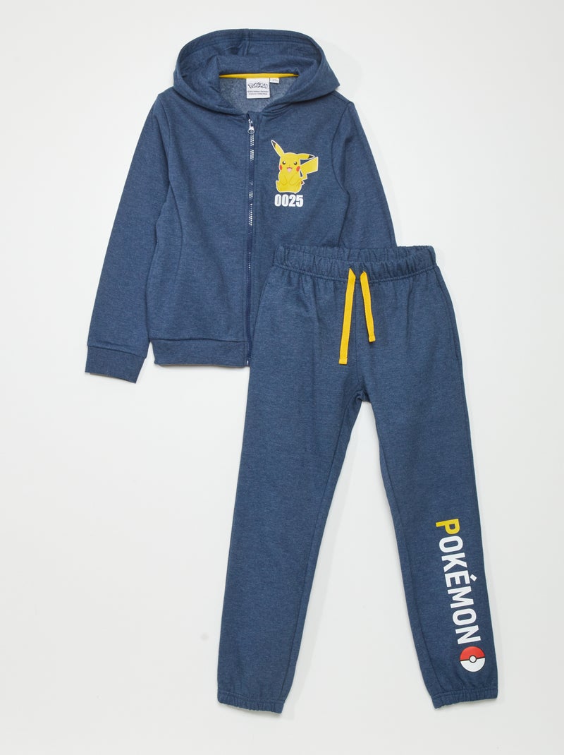 Pokémon-joggingpak met Pikachu-print - 2-delig BLAUW - Kiabi