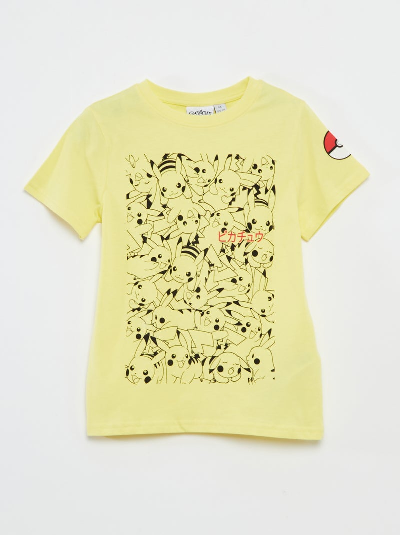 'Pokémon'-setje - T-shirt + short - 2-delig Geel - Kiabi