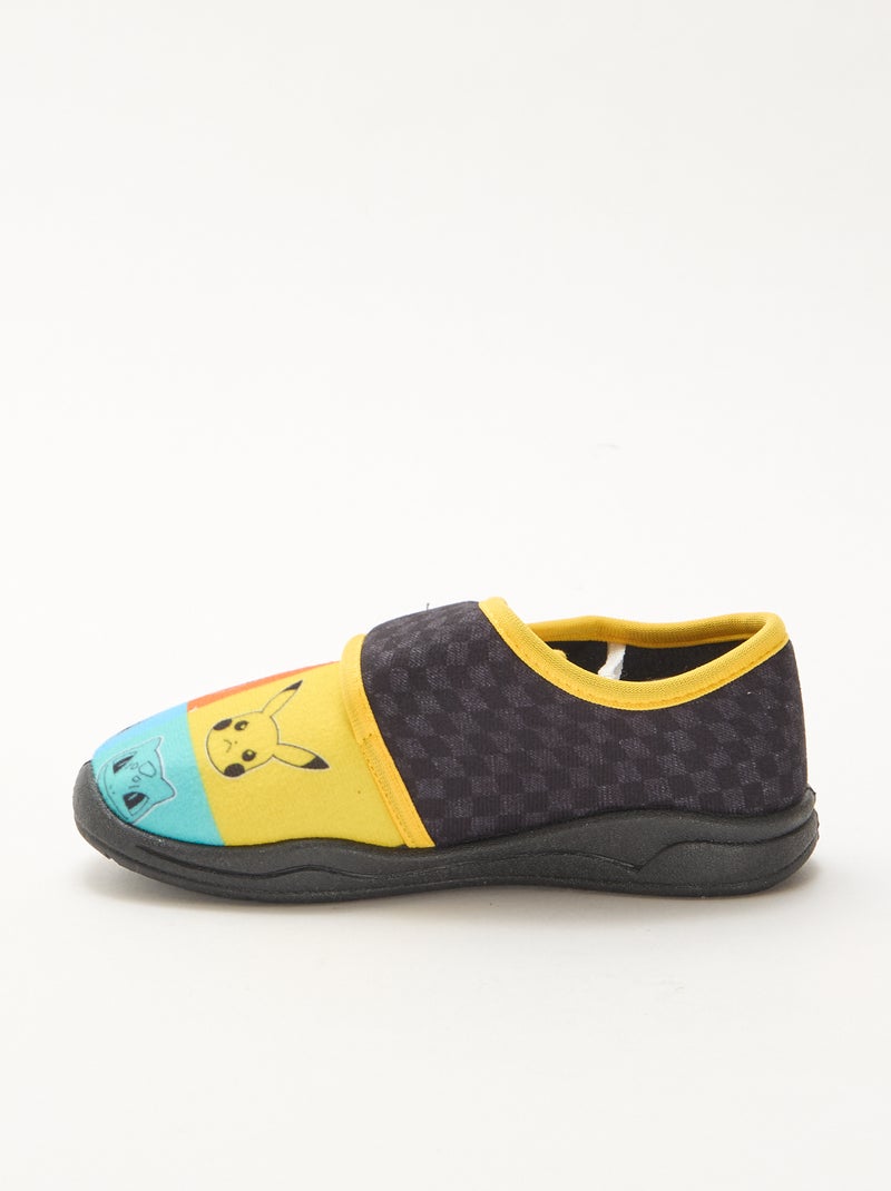 Pokémon-sloffen met klittenband Zwart - Kiabi