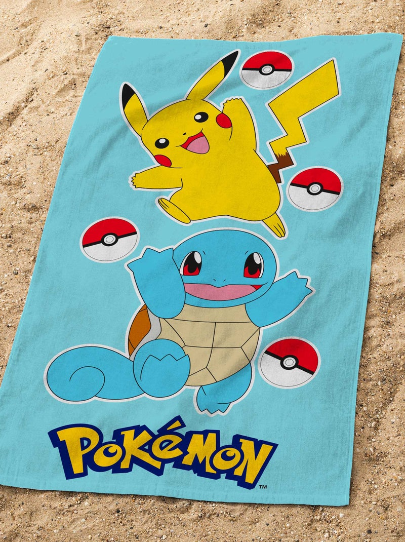 Pokémon-strandlaken Blauw - Kiabi