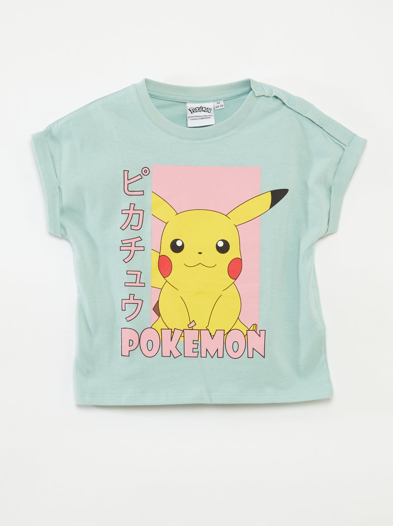 'Pokémon'-T-shirt met korte mouw - So Easy GROEN - Kiabi