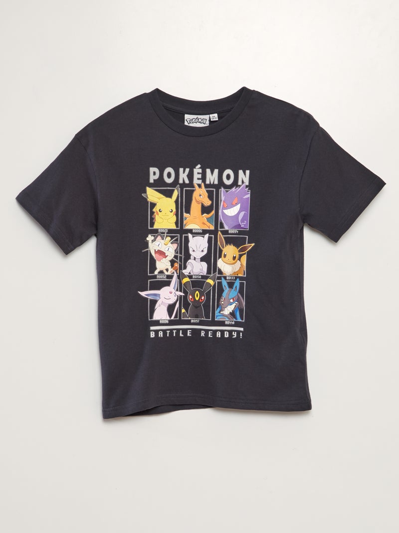 Pokémon-T-shirt met korte mouw GRIJS - Kiabi