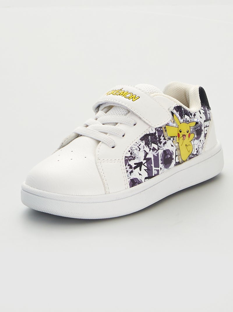 Pokemon/Pikachu-sandalen met klittenband wit - Kiabi